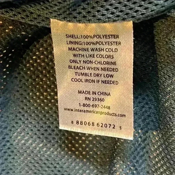 Traj3ctory Hooded RainJacket Windbreaker Abstract Dolman Sleeve Large cinchwaist - Picture 5 of 11